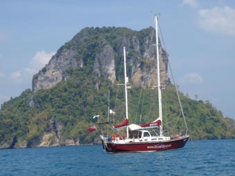 Anchored off Ko Dam Hok