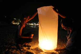 Launching Doreen's Latern