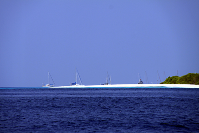 Coming in to The Maldives