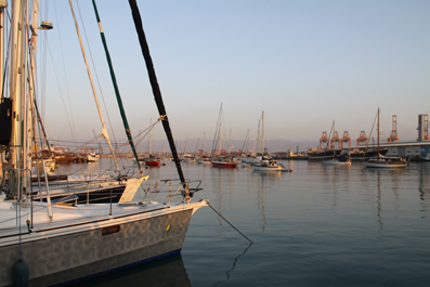 Old Salalah port full of yachts