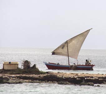 Suakin's Breakwater and Fishermen