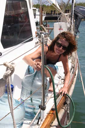 Syphoning into the tanks