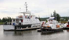 RMLI Lifeboat In Mirinext to the Malaysian Coastguard