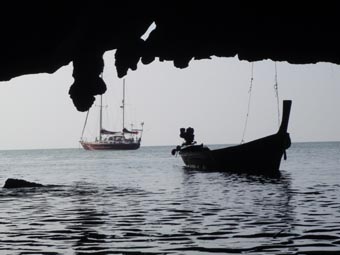 Hinewai from inside the cave