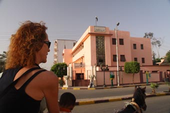 Jean sitting with the driver