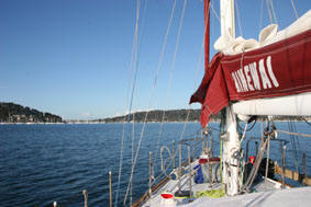 Coming into the Pittwater